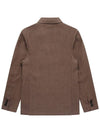 Linen Out Pocket Jacket Dark Brown - SOLEW - BALAAN 3