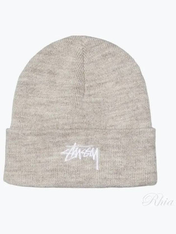 1321020 Sandstone Stock Cuff Beanie - STUSSY - BALAAN 1