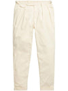 Mid-Rise Tapered Pants White - POLO RALPH LAUREN - BALAAN 1