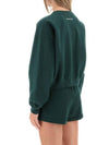 Wellness Club Crop Cotton Sweatshirt Green - SPORTY & RICH - BALAAN 4