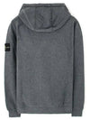 Wappen Patch Cotton Fleece Hoodie Dark Grey - STONE ISLAND - BALAAN 3