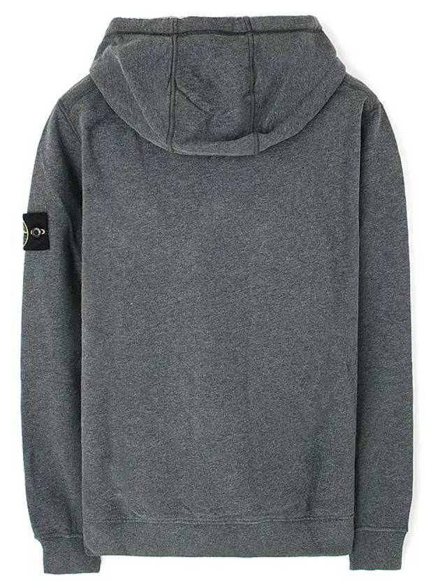 Wappen Patch Cotton Fleece Hoodie Dark Grey - STONE ISLAND - BALAAN 3