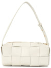 Brick Cassette Intrecciato Small Shoulder Bag White - BOTTEGA VENETA - BALAAN 5