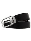 Classic Reversible Leather Belt Black - MONTBLANC - BALAAN 4