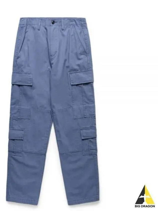 116586S WASHED BLUE Ripstop Surplus Cargo Pants - STUSSY - BALAAN 1