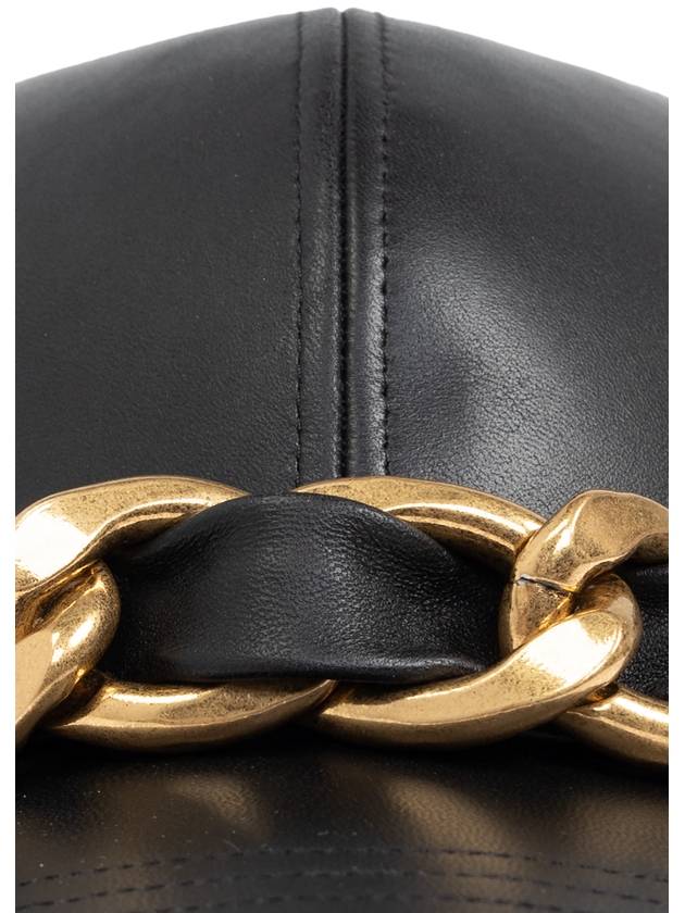 Balmain Leather Cap, Men's, Black - BALMAIN - BALAAN 4