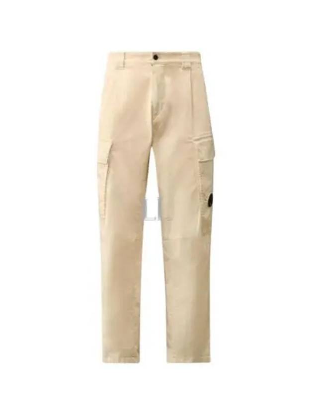 Stretch Sateen Loose Cargo Straight Pants Beige - CP COMPANY - BALAAN 2