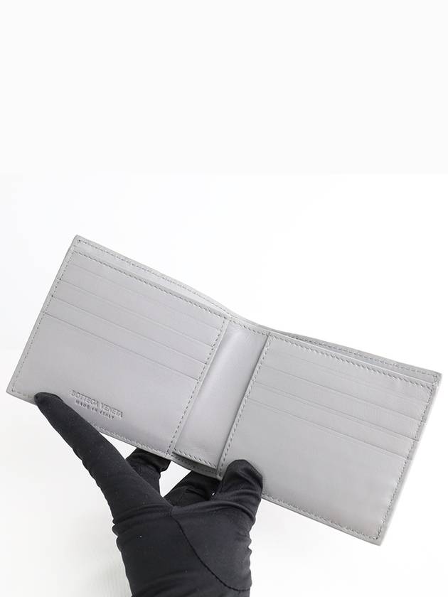 Intrecciato leather wallet gray - BOTTEGA VENETA - BALAAN 7