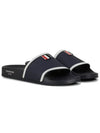 Rubber Full Slide Slippers Navy - THOM BROWNE - BALAAN 3