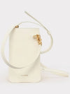 Logo Lettering Small Calf Leather Cross Bag White - JIL SANDER - BALAAN 3