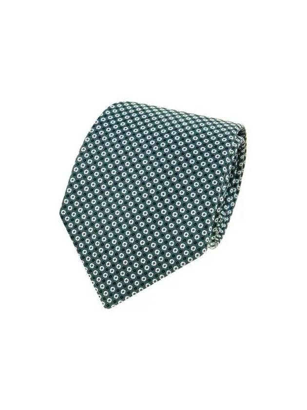 Men s Circle Pattern Silk Tie Green - GIORGIO ARMANI - BALAAN 1