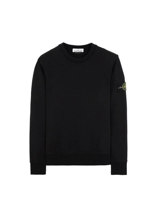 Compass Patch Cotton Sweatshirt Black - STONE ISLAND - BALAAN 2