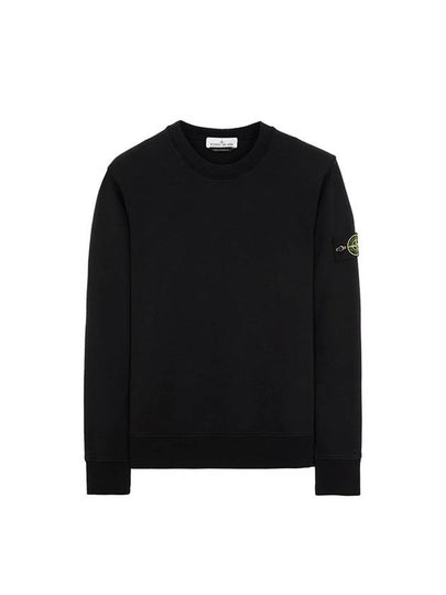 Compass Patch Cotton Sweatshirt Black - STONE ISLAND - BALAAN 2