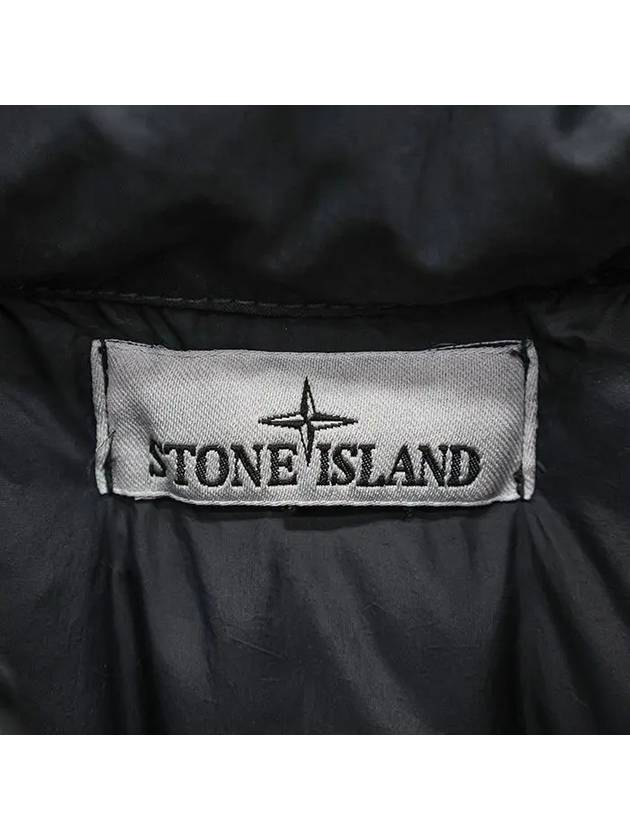 Garment Dyed Crinkle Reps Down Padding Black - STONE ISLAND - BALAAN 4