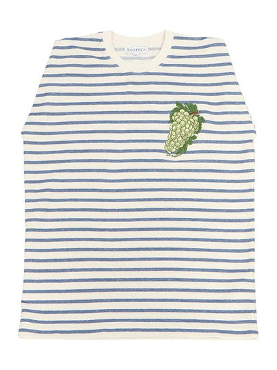 Grape Stripe Sleeveless Natural Blue - JW ANDERSON - BALAAN 2