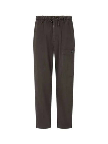 Minho PICK Men s Drawstring Banding Pants Dark Brown 271998 - EMPORIO ARMANI - BALAAN 1