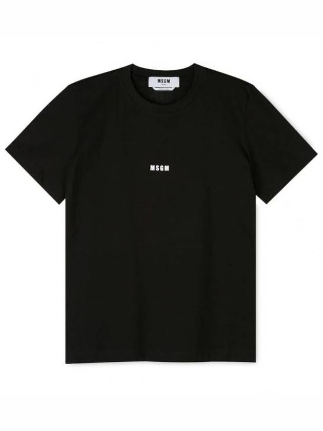 Micro Logo Short Sleeve T-Shirt Black - MSGM - BALAAN 2