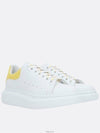 Yellow Tab Leather Oversole Low Top Sneakers White - ALEXANDER MCQUEEN - BALAAN 5