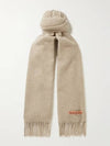 Wool Fringe Muffler Oatmeal Melange - ACNE STUDIOS - BALAAN 4