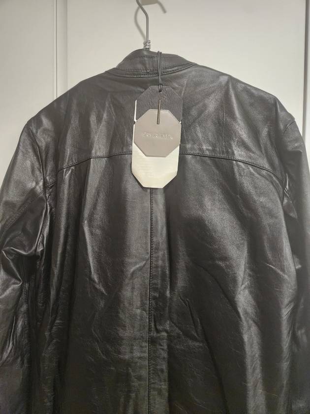 Round Neck Leather Biker Jacket - GIORGIO BRATO - BALAAN 5