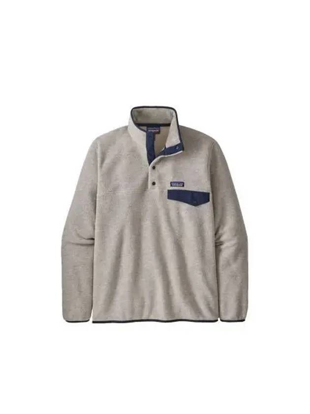 Synchilla Snap T Button Pullover Long Sleeve T-Shirt Oatmeal - PATAGONIA - BALAAN 2