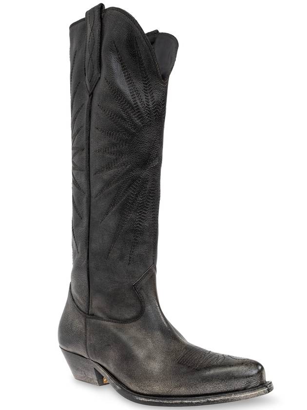 Golden Goose Leather Cowboy Boots, Women's, Grey - GOLDEN GOOSE - BALAAN 4