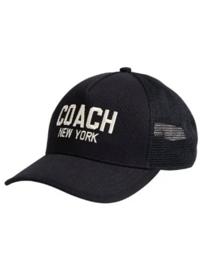 Logo Trucker Ball Cap Black - COACH - BALAAN 2