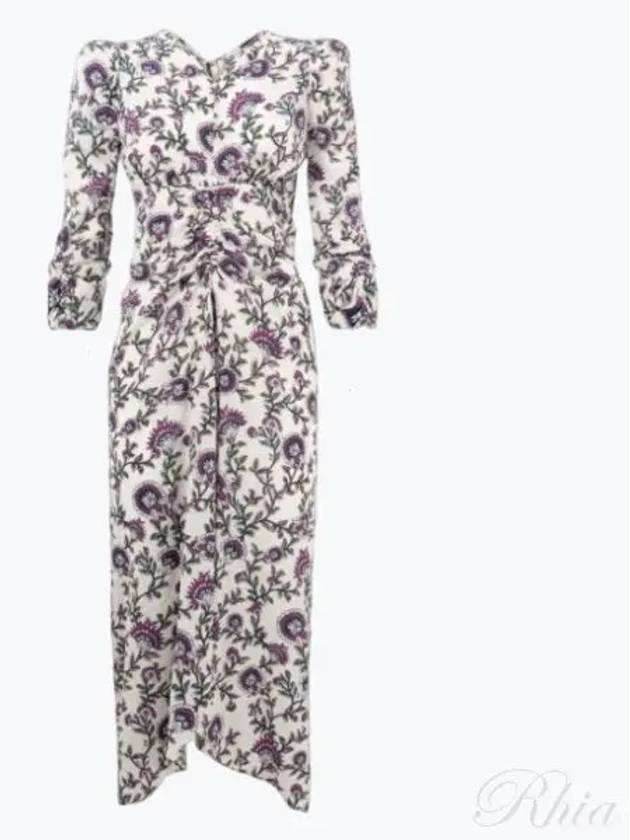 Albi Floral Silk Midi Dress - ISABEL MARANT - BALAAN 2