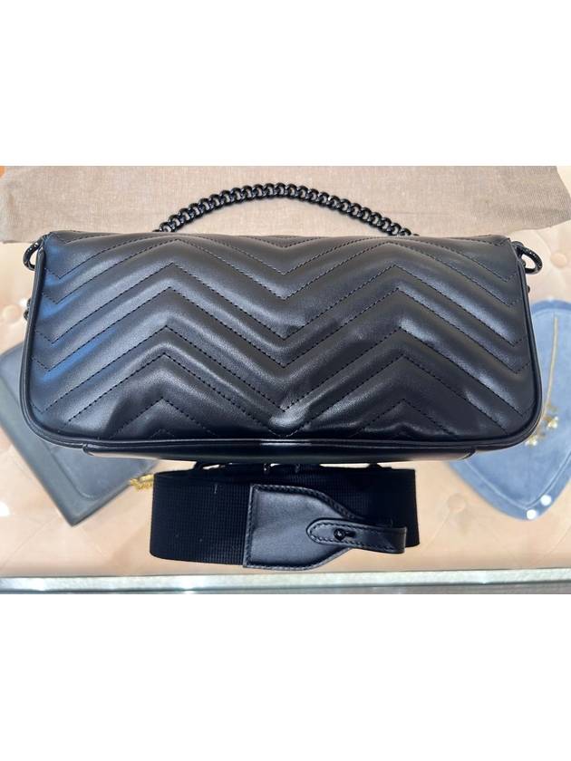 GG Marmont Matelasse Leather Shoulder Bag Black - GUCCI - BALAAN 5