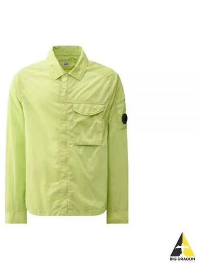 Chrome-R Pocket Over Long Sleeve Shirt Green - CP COMPANY - BALAAN 2