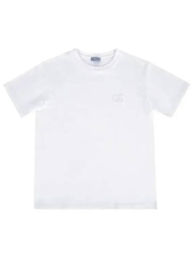 CD Icon Relaxed Fit Organic Cotton Short Sleeve T-Shirt White - DIOR - BALAAN 2