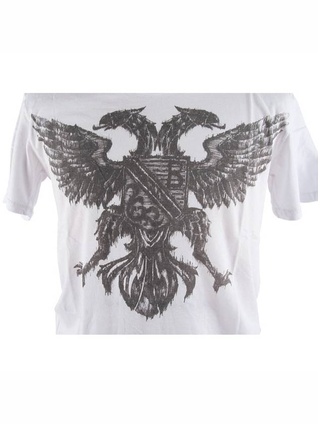 Eagle Short Sleeve T-shirt White - BALMAIN - BALAAN 5