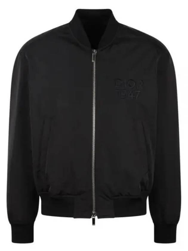 Logo Embroided Bomber Jacket Black - DIOR - BALAAN 2