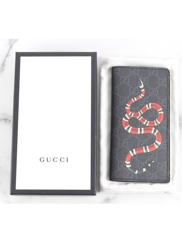 Snake long wallet black - GUCCI - BALAAN 2