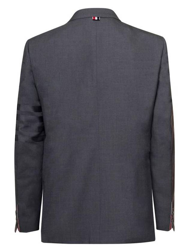 Plain Weave Suiting 4 Bar Classic Sport Jacket Dark Grey - THOM BROWNE - BALAAN 3