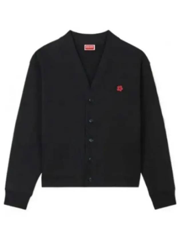 Boke Flower Embroidery Cardigan Black - KENZO - BALAAN 2