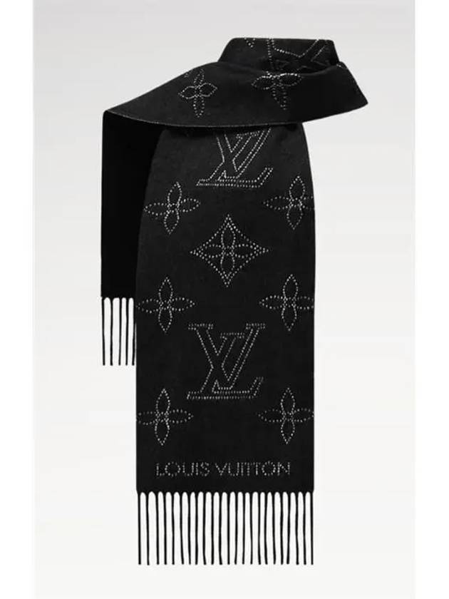 Mahina Flight Mode Scarf Black - LOUIS VUITTON - BALAAN 3