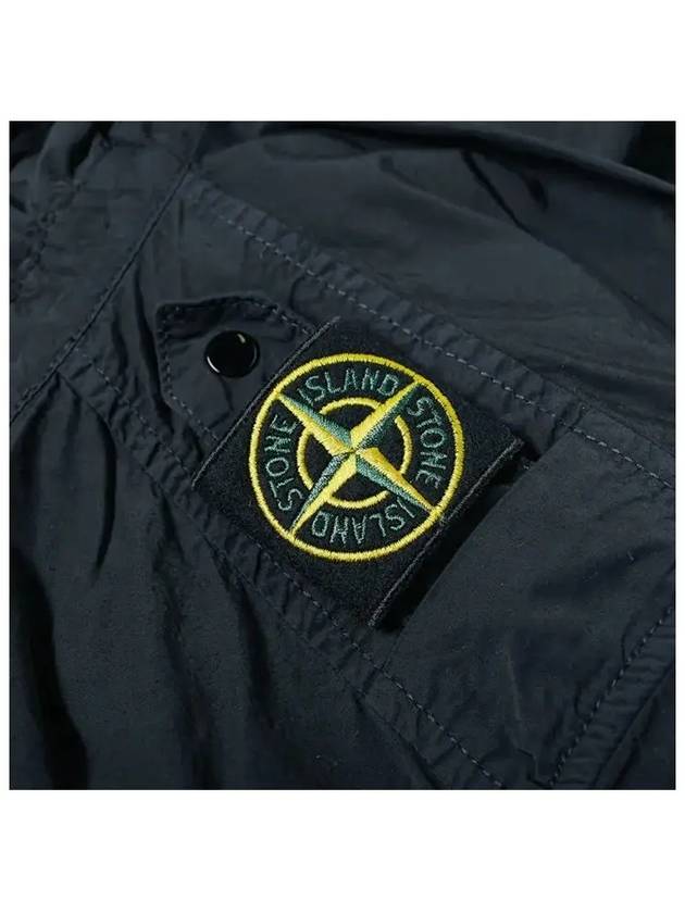 shoulder wappen patch Naslan hooded jacket navy - STONE ISLAND - BALAAN 5