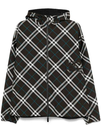 Reversible Check Hooded Jacket Snug - BURBERRY - BALAAN 2