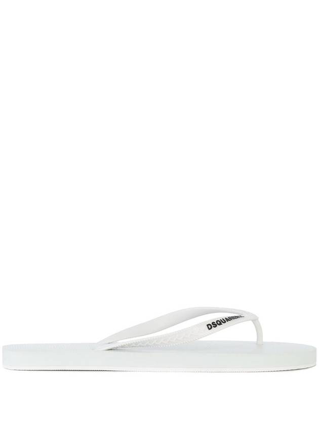 Logo Flip Flop White - DSQUARED2 - BALAAN 3