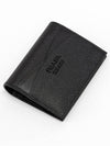 Logo Saffiano Half Wallet Black - PRADA - BALAAN 2