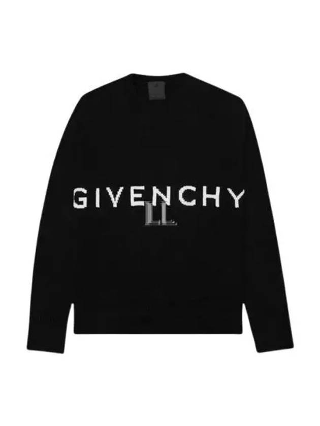 4G Logo Cotton Knit Top Black - GIVENCHY - BALAAN 2