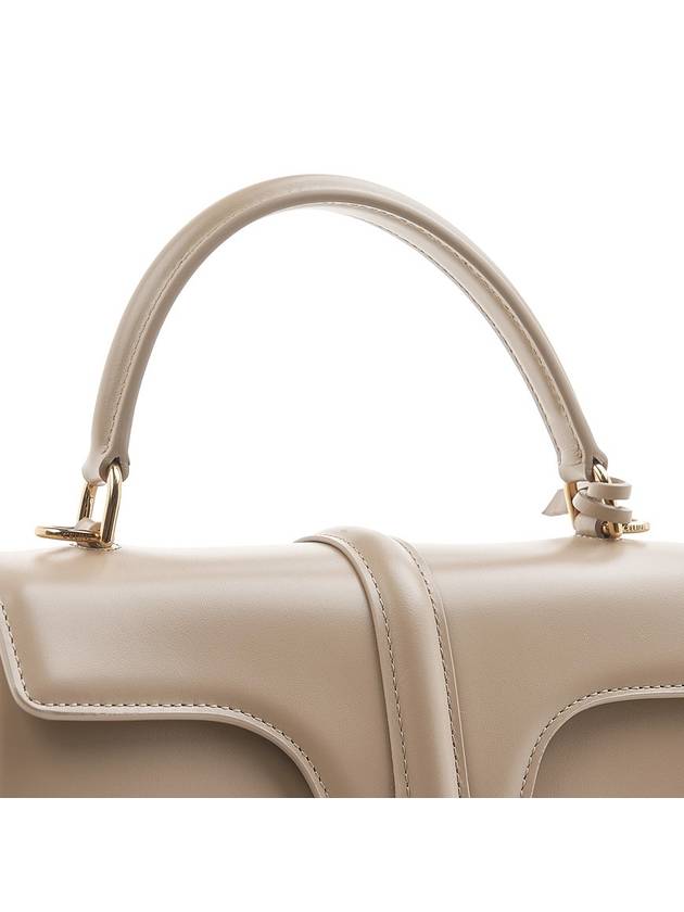 16 Small Satin Calfskin Tote Bag Cappuccino - CELINE - BALAAN 8