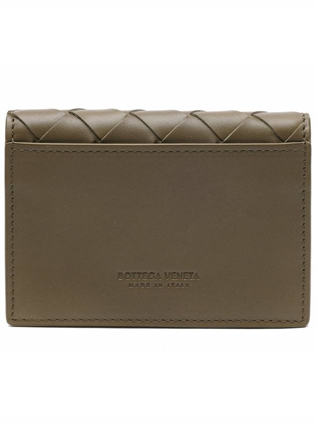 Intrecciato Folding Card Wallet Mud - BOTTEGA VENETA - BALAAN 5