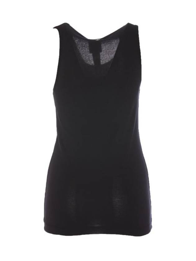 Women's Logo Print Sleeveless Black - PATOU - BALAAN 3