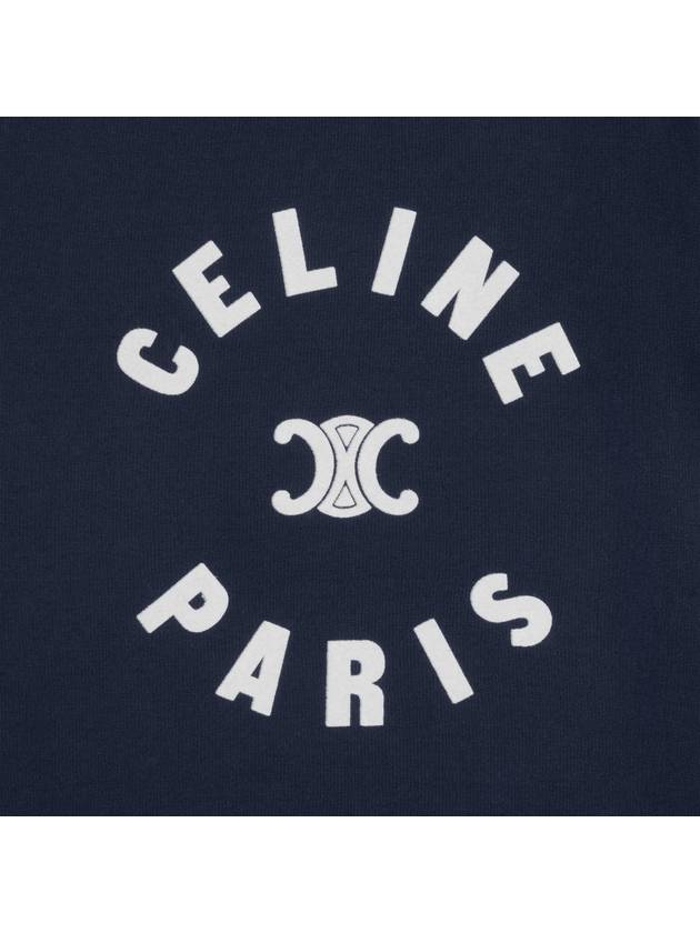 Cotton T Shirt WITH Flock Logo 2X14O671Q07FZ B0651311279 - CELINE - BALAAN 4