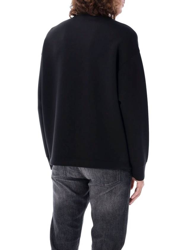 embossed logo sweatshirt black - EMPORIO ARMANI - BALAAN 3