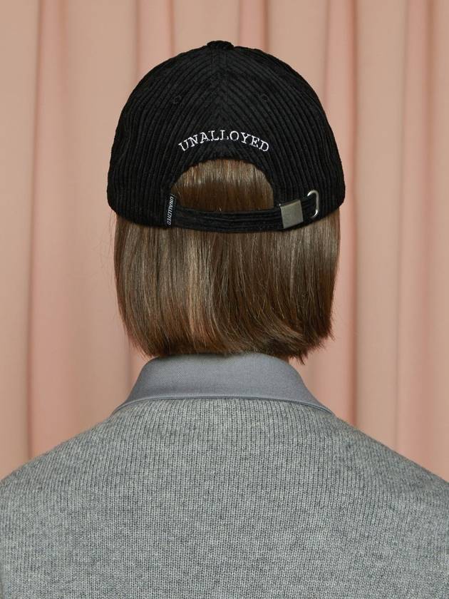 Sound Corduroy Ball Cap Black - UNALLOYED - BALAAN 4