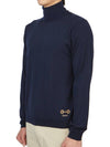 Horsebit Intarsia Wool Turtleneck Navy - GUCCI - BALAAN 3