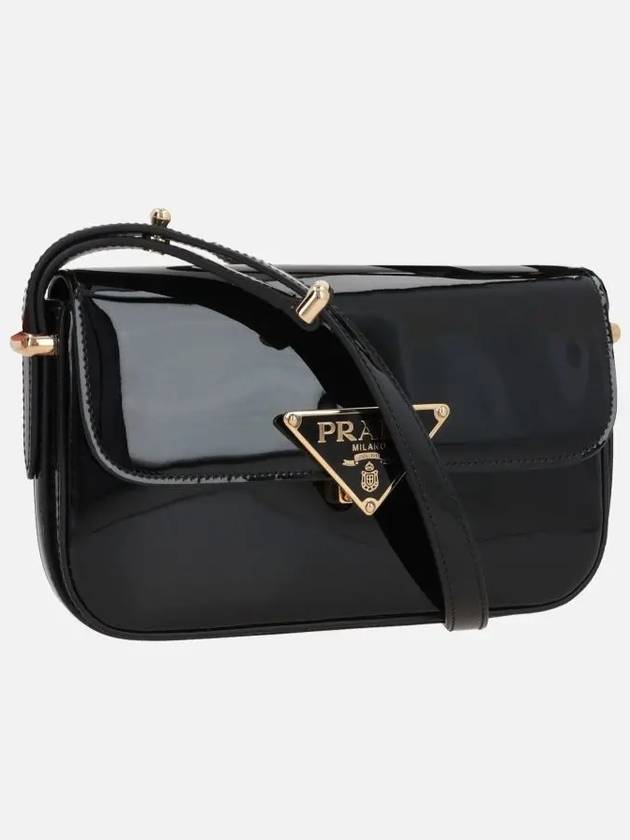 Half Moon Shoulder Bag Black - PRADA - BALAAN 3